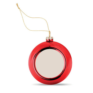 Kerstbal rood 3 kleuren tp 6064