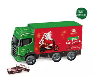 Sarotti Vrachtwagen adventskalender bedrukken