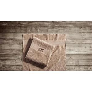 Handdoek organisch 100xmet logo0 TERRY  8