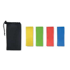 Set van 4 fitnessbanden FITBAND  zwart